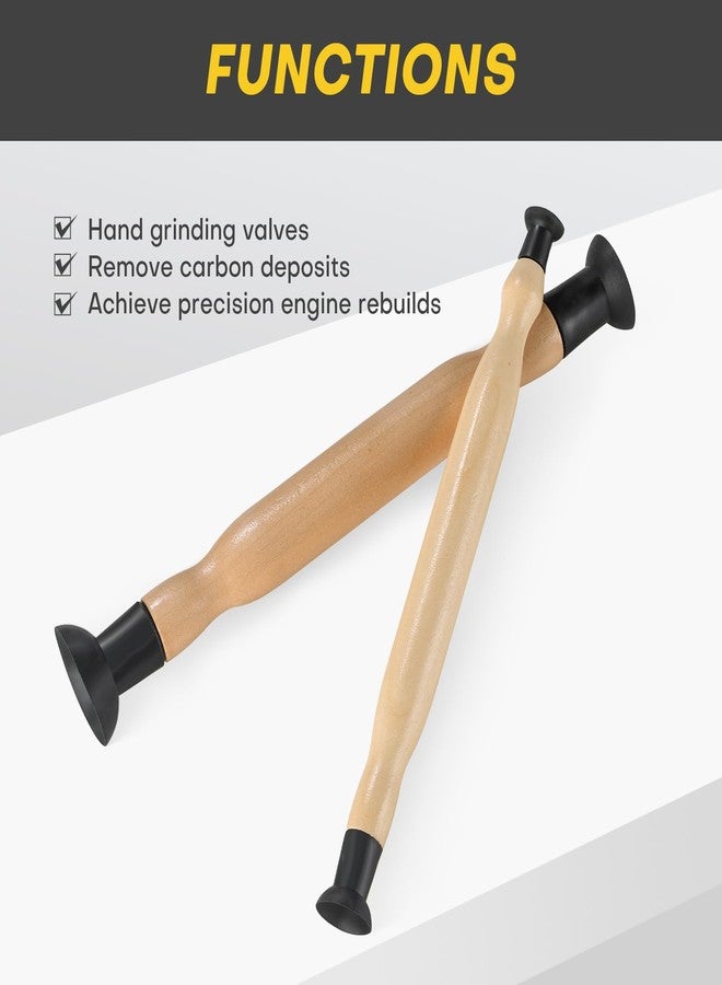 Acymner Valve Lapper Tool Set with 4 Suction Plates | Double Ended Valve Hand Lapping Grinding Sucker Kit, Suitable for Vehicle Maintenance and Repair - Image 5